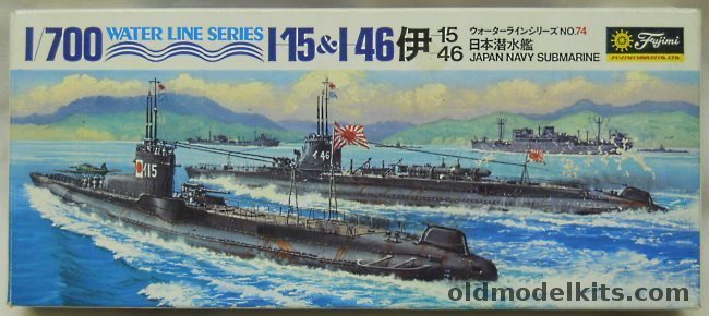 Fujimi 1/700 IJN Submarines I-15 and I-46, WLS074 plastic model kit